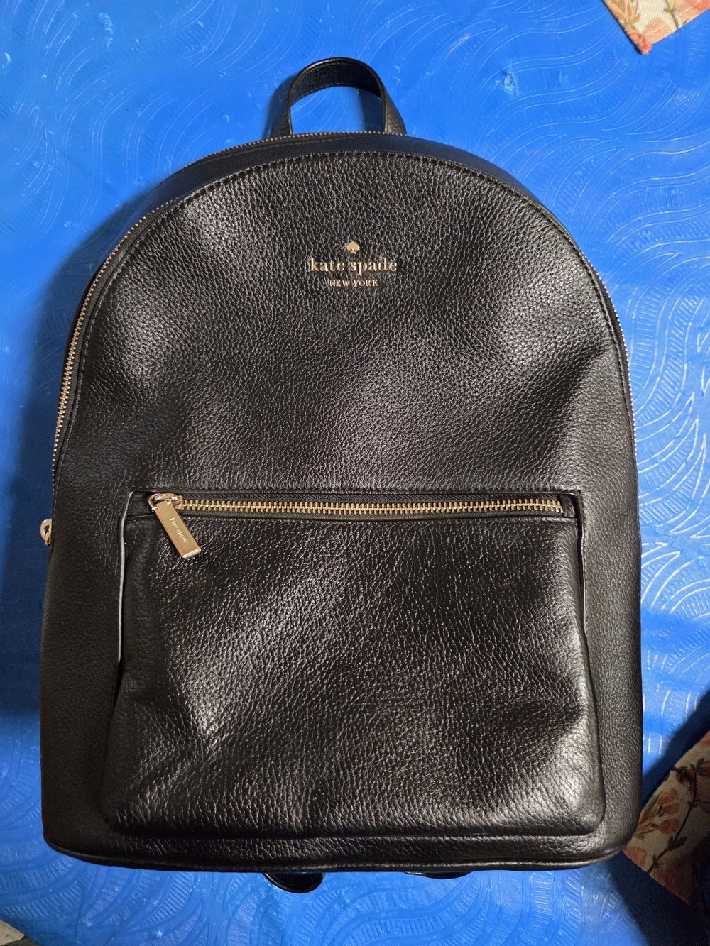 Kate Spade Black Leather Backpack – Classic Everyday Bag